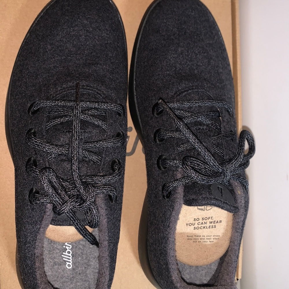 wool runners natural black Allbirds